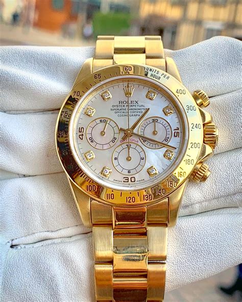 Rolex yellow gold dial